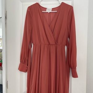 Bohme maxi dress burnt orange size small
